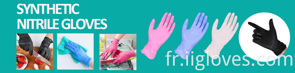 100 PCS Emportent des gants de nitrile violet de qualité supérieure populaire pour l'industrie alimentaire pour l'industrie alimentaire